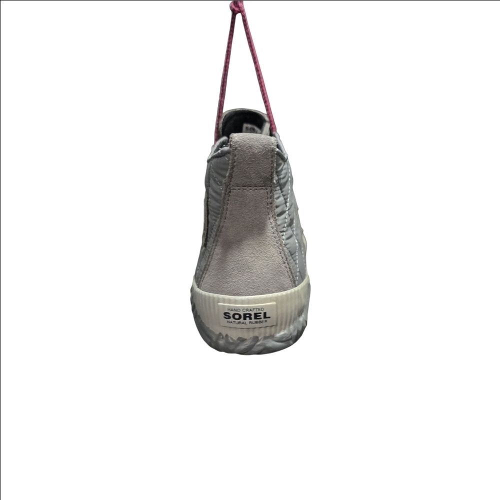 Sorel Out N About Quilted Ankle Rain Duck Boots Gray Leather Rubber Women’s 7 - Picture 13 of 16